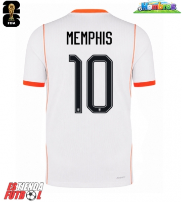 Países Bajos Memphis Depay #10 Segunda Equipación Mundial 2026 Manga Corta